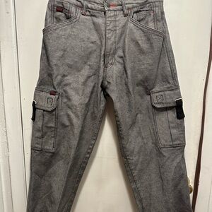 Men's Stylish Gray Cargo PantsYK2 34